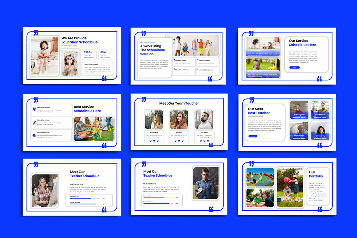 Schoolblue Keynote & GSL Template, a Presentation Template by yanindesign (Photo 3 of 6)