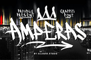 Amperas - Graffitti Font, a Script Font by Allouse Studio (Thumbnail 1 of 8)
