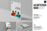 A4 Softcover Book Mockup - 10 views, a Books & Magazine Mockup by Illusiongraphic (Thumbnail 1 of 25)