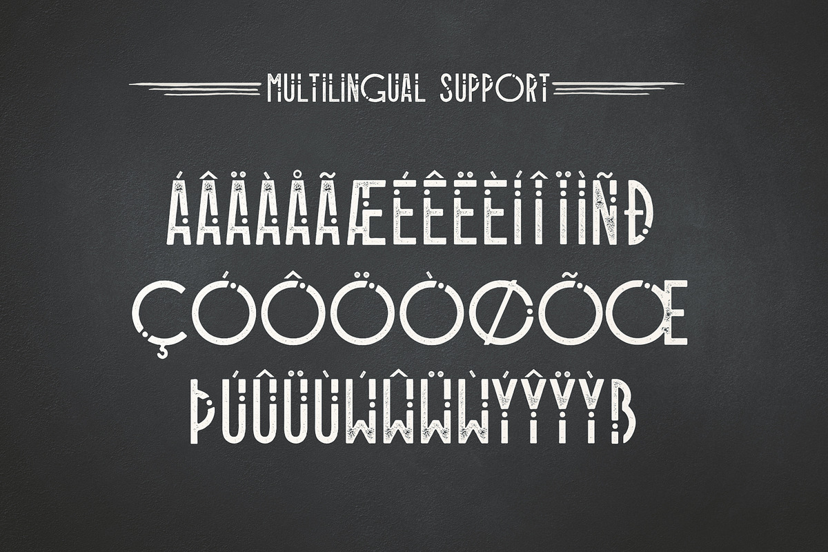 Alioli - Texture Geometric Font preview 6