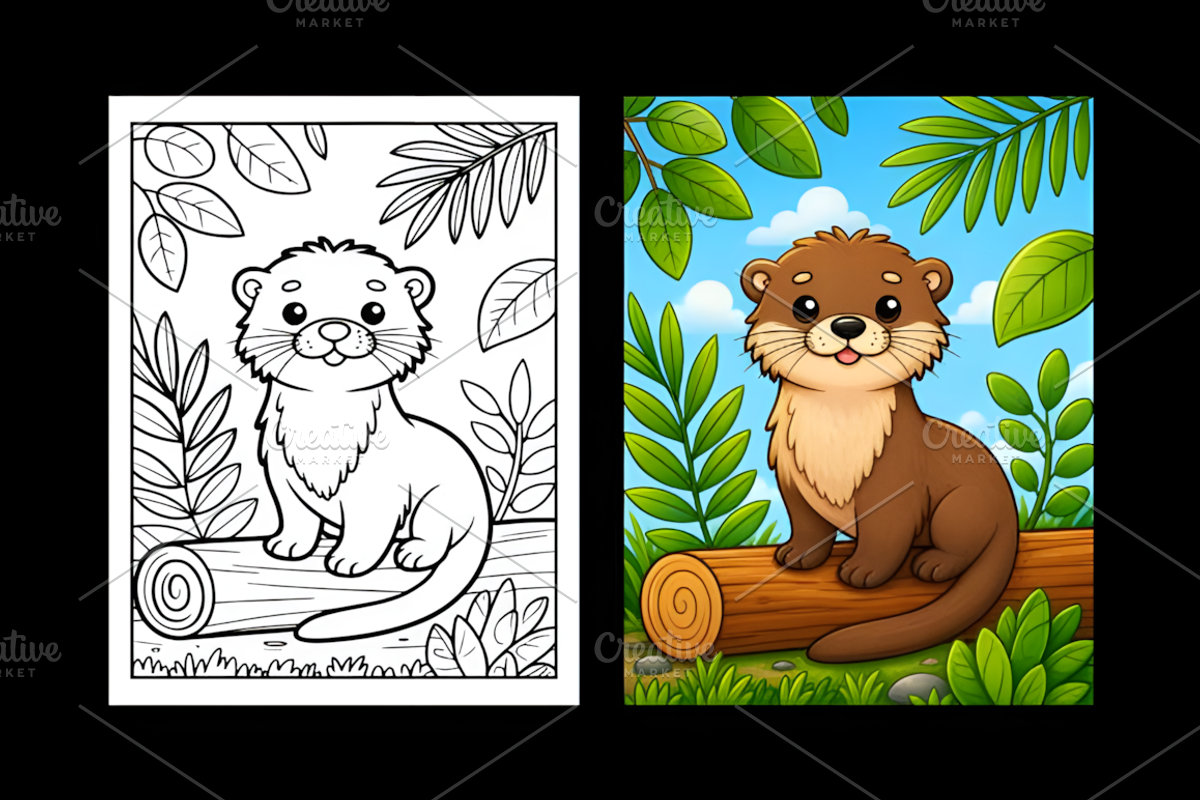 Jungle Animal Coloring Book for Kids, an Animal Illustration by Ink Gallery (Photo 6 of 7)