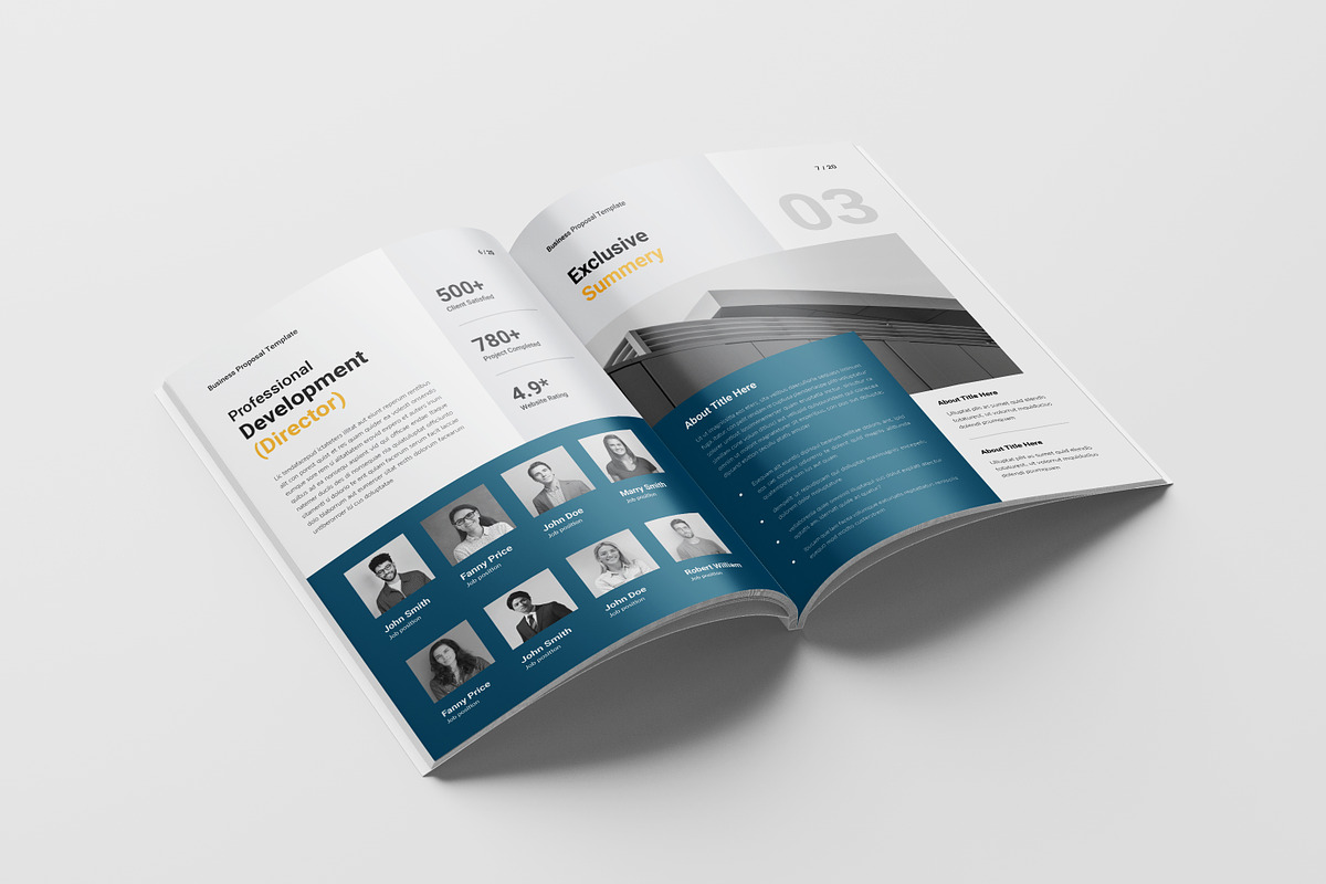 Business Proposal Template, a Brochure Template by Spark_Creative (Photo 6 of 16)