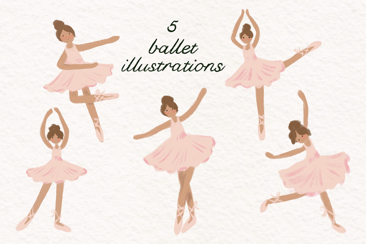 Ballerina Illustrations, a Person Illustration by Olive & Lu Paper (Photo 3 of 3)