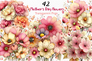 Whimsical Mother's Day Flowers Clipa, an Illustration by Craft Nest (Thumbnail 1 of 12)