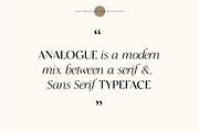 Analogue - Stylish Modern font, a Serif Font by Tropical Type (Thumbnail 6 of 13)