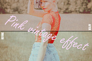 PinkVintage Photo Effect, a Texture Graphic by Drawwell (Thumbnail 4 of 6)