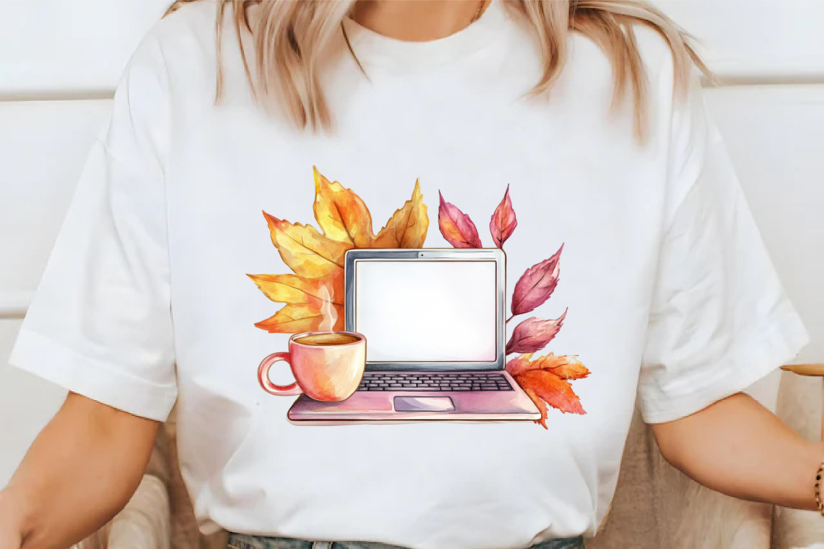 Autumn Coffee Girl Clipart PNG, an Illustration by Libby Wishes (Photo 5 of 6)