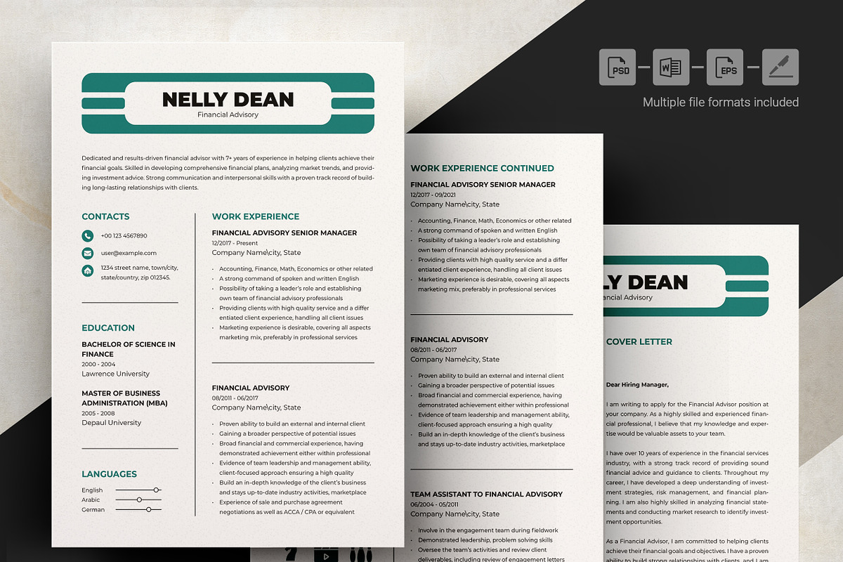 Marketing Specialist CV Design, a Resume Template by ResumeInventor (Photo 4 of 7)
