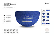Ceramic Bowl Mockup Template Set, a Household Mockup by DesignRushMarket (Thumbnail 1 of 11)