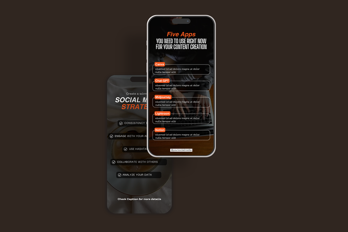 Black & Orange - Instagram Reel, a Social Media Template by My Template Studio (Photo 7 of 13)