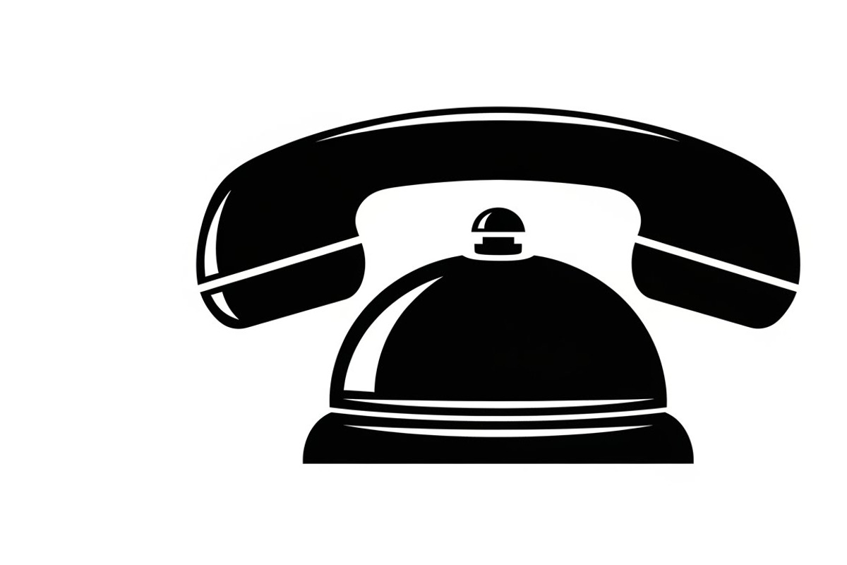 A classic vintage phone silhouette, an Illustration by Amazin_art (Photo 8 of 25)