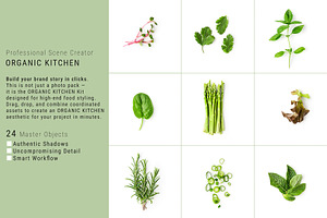 Organic Kitchen. Scene Creator