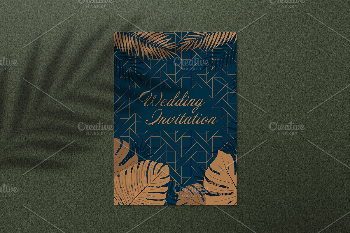 Invitation & Greeting Card, a Background Graphic by MaximGertsen