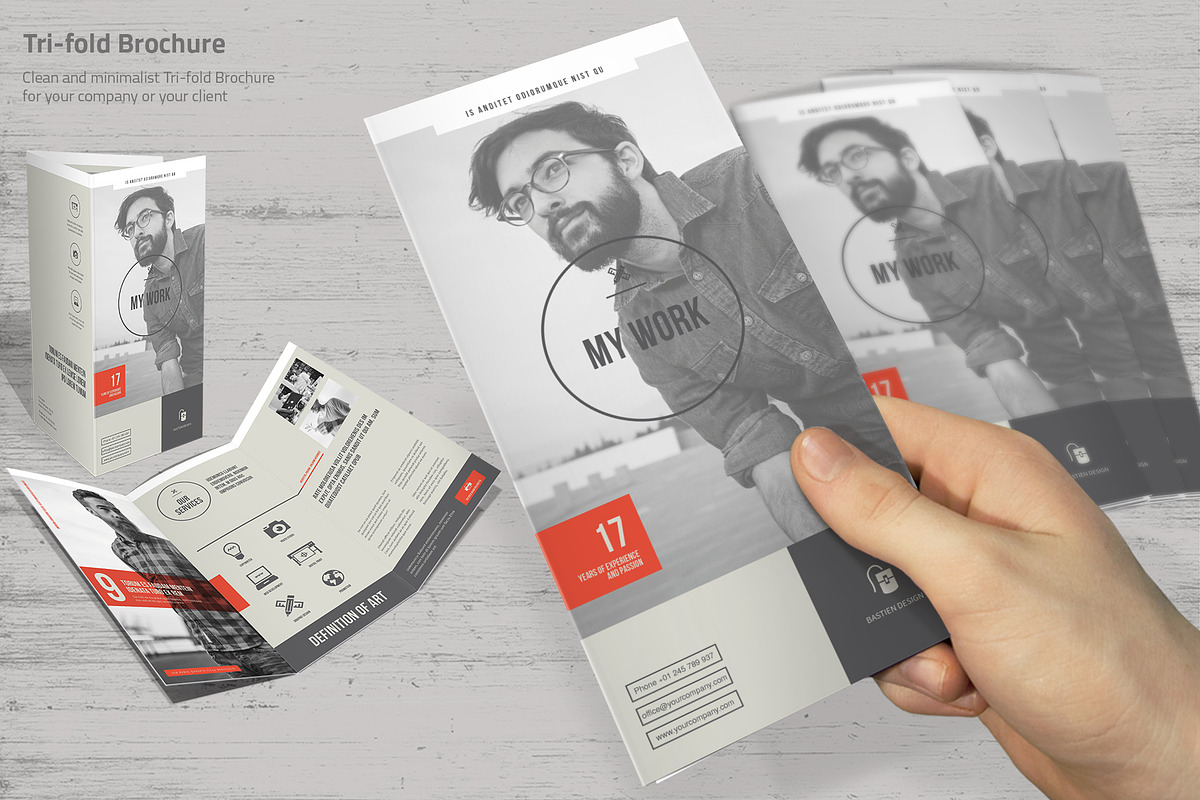 Tri-fold My Work, a Brochure Template by TypoEdition (Photo 3 of 3)