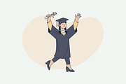 Student Graduation Illustration, an Object Graphic by Jump Studio (Thumbnail 4 of 14)