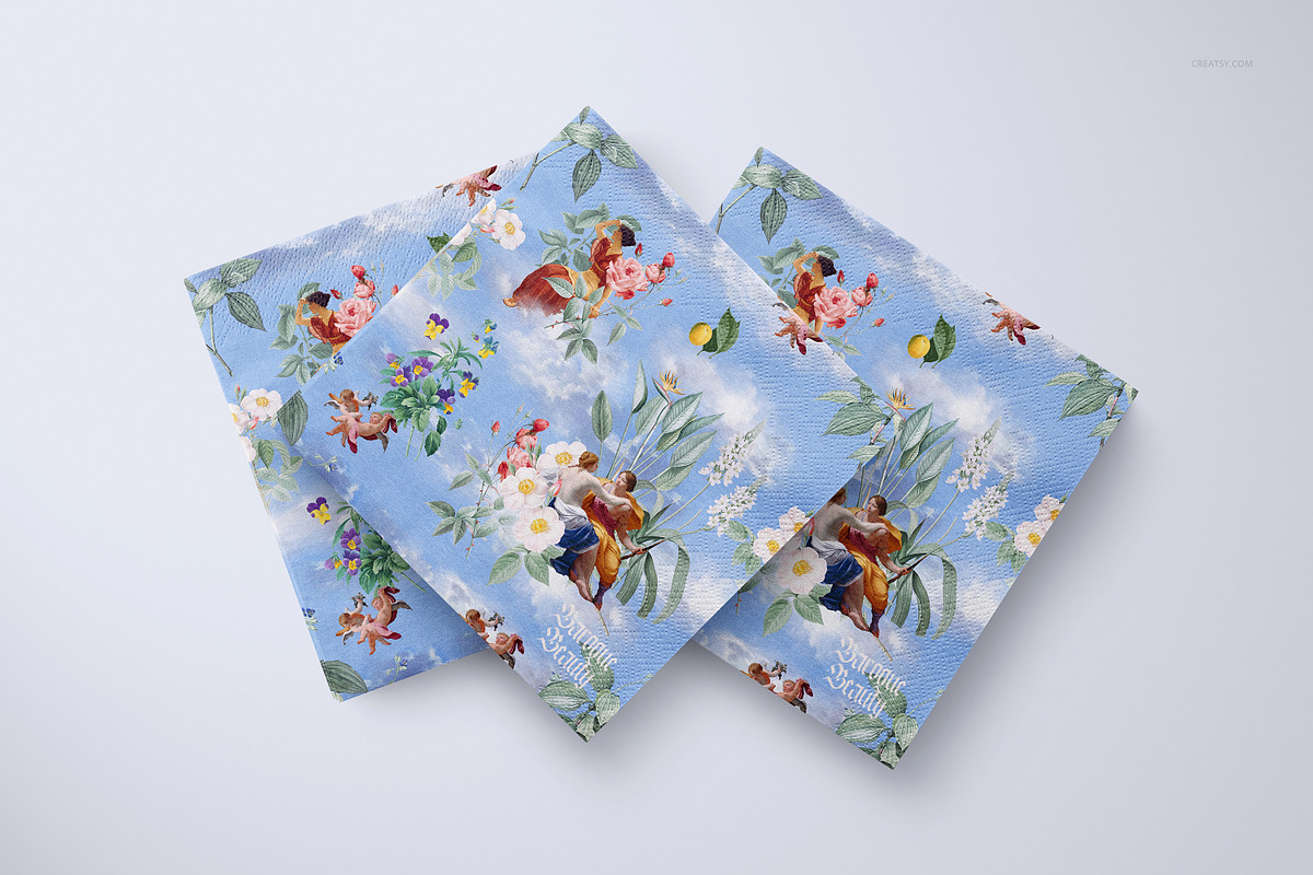 Napkins Mockup Set, a Merchandise Mockup by creatsy5 (Photo 7 of 15)