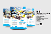 Travel Agency Flyer Template, a Flyer Template by Aam360 (Thumbnail 1 of 3)