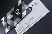 Abstract Black & White Business Card, a Business Card Template by Marvel (Thumbnail 3 of 4)