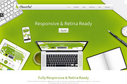 Cheerful Responsive Bootstrap Theme, a Bootstrap Template by IceTemplates (Thumbnail 1 of 3)