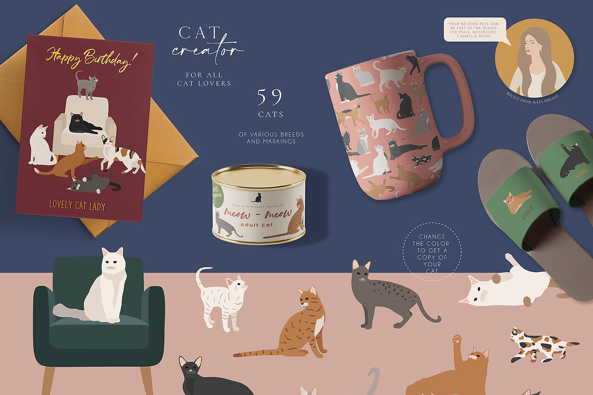 Her Portrait Room Character Creator, an Animal Illustration by Julia Dreams (Photo 13 of 18)