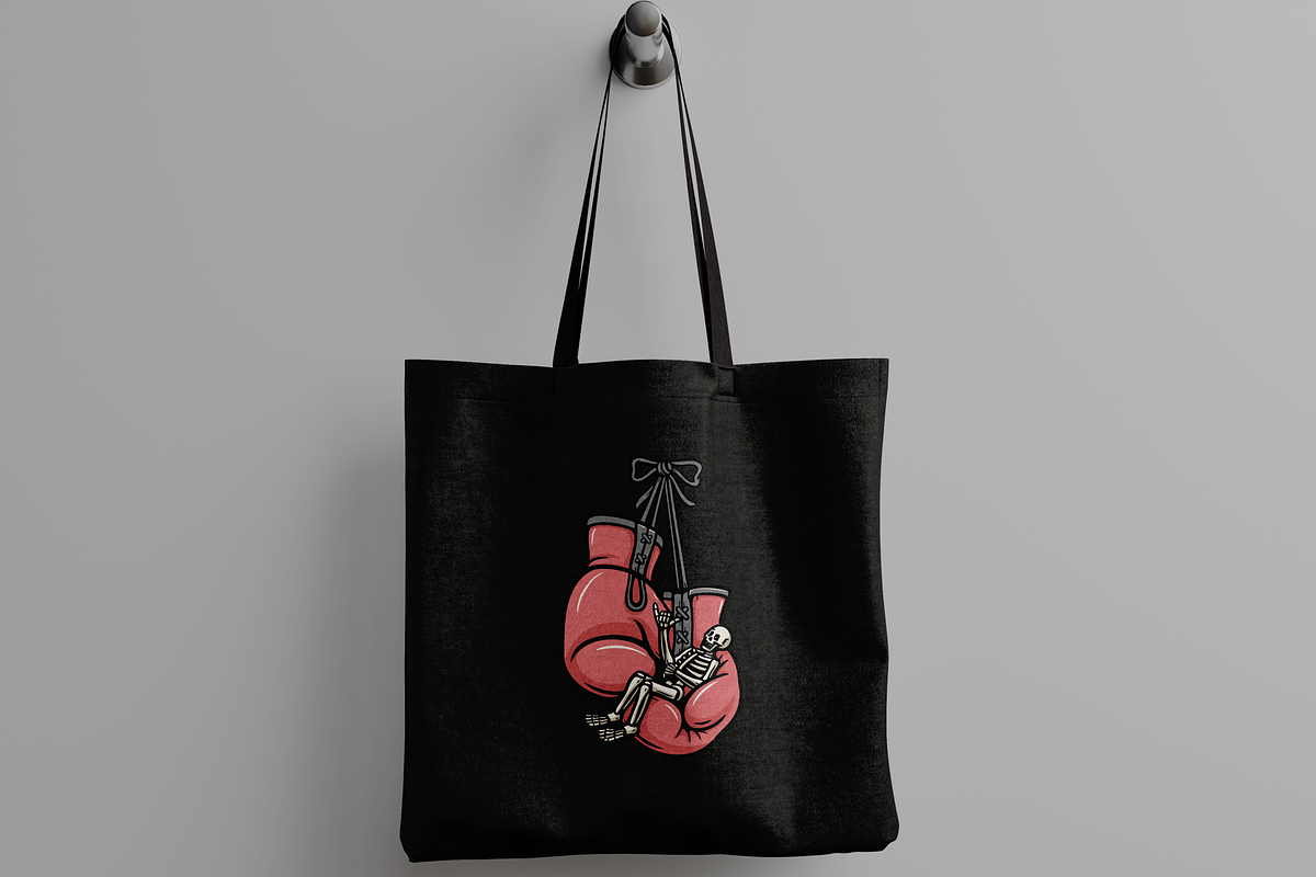 Skeleton in Boxing Gloves, an Object Illustration by nomlimo.com (Photo 2 of 3)