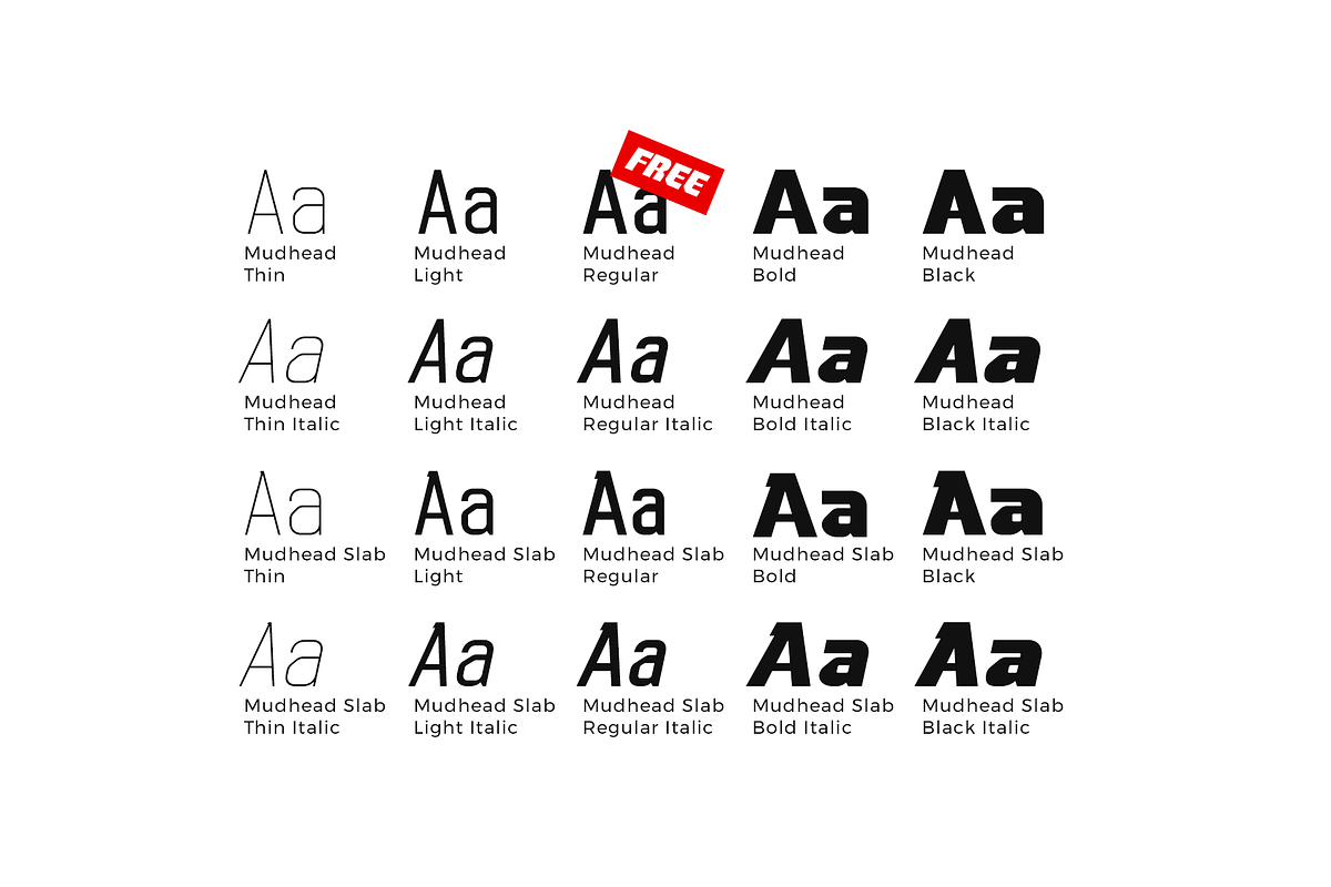 Mudhead Family | Sports Display Font preview 2