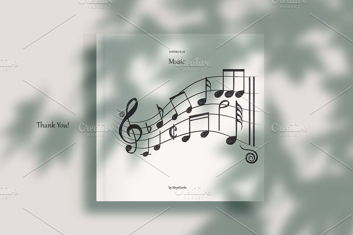 Watercolor Music Signs & Symbols, an Education Illustration by MayaNavits (Photo 9 of 9)