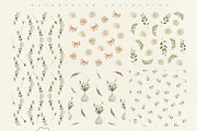 Delicate Flowers & Glass Vases Set, a Decorative Illustration by Sunshine Art (Thumbnail 5 of 13)