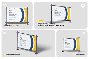 Event Backdrop Mockup, an Advertising Mockup by My Code Std