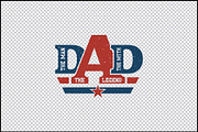 DAD The Man The Myth The Legend SVG, an Object Graphic by BeeCraftR (Thumbnail 5 of 5)
