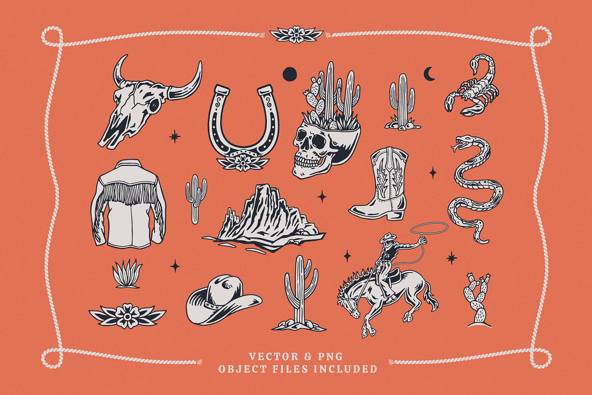 Western Badges and Objects, an Illustration by cd-design.co (Photo 5 of 8)