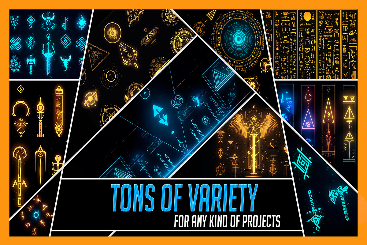 240+ Magic Hieroglyph Overlay Effect, an Object Graphic by Mikel Blazgad (Photo 5 of 16)
