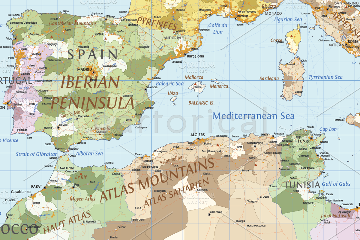 Political World Vector Map, an Illustration by Cartorical (Photo 3 of 9)