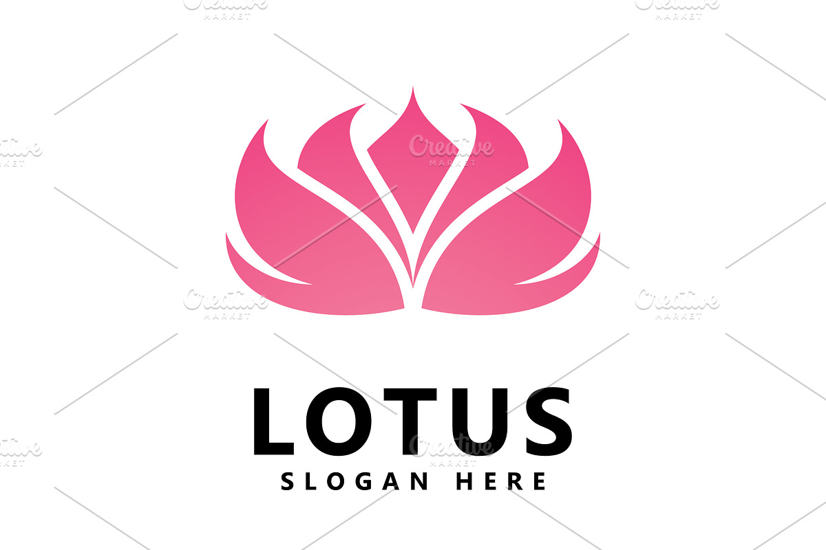 Beauty lotus flower logo spa logo, a Branding & Logo Template by T.Vooka