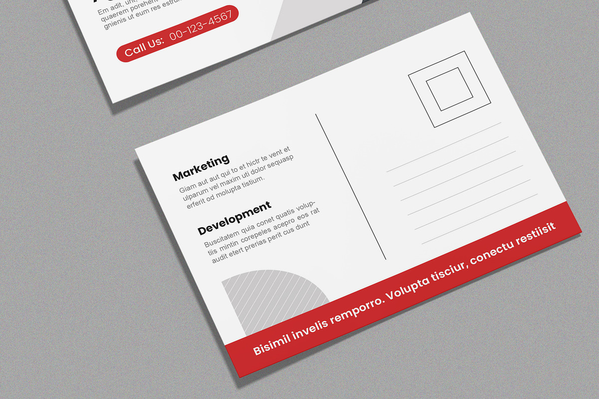 Creative Post Card Design, a Card Template by MightyDesign (Photo 4 of 8)