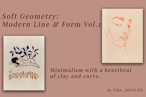Soft Geometry: Modern Line, a Decorative Illustration by Vika_Softlife