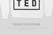 Bella Canvas 3901 Raglan Sweatshirt, a Hoody Mockup by Pixel Sauce™ (Thumbnail 5 of 7)