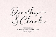 Dorothy Clark Script, a Script Font by Letterhend Studio (Thumbnail 1 of 9)