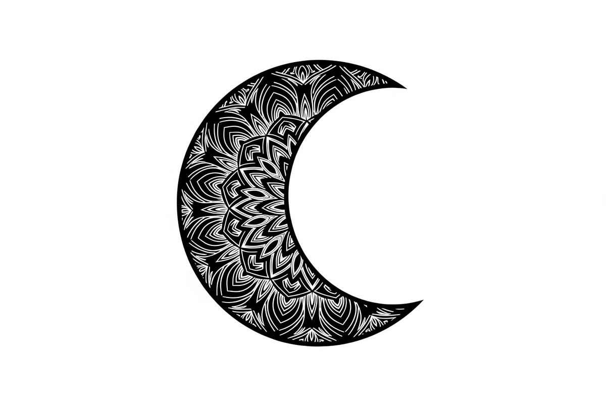 Mandala Crescent Moon Bundle, an Illustration by Designs_River (Photo 10 of 31)