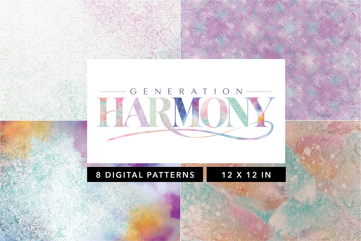 Generation Harmony Digital Patterns, a Pattern Graphic by Maria J. Black Studio (Photo 1 of 3)