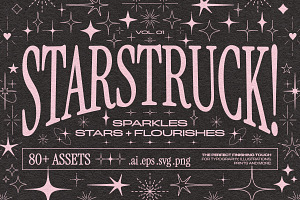 Starstruck! Vector Stars + Sparkles, a Graphic by Lucy Jenn