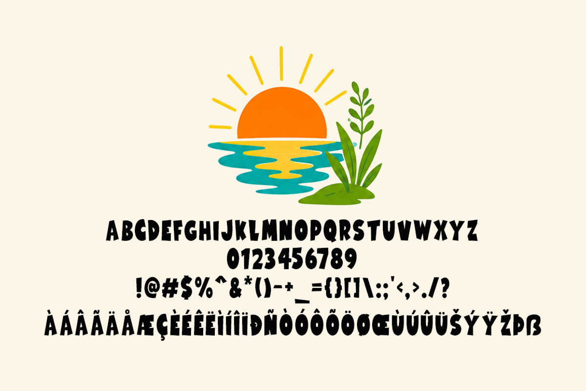 Summer Dreamer Typeface, a Sans Serif Font by Seemly Fonts (Photo 6 of 6)