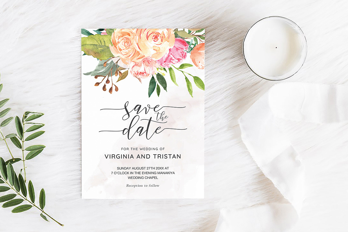 Save the Date Template, an Invitation Template by ShineOnWedding (Photo 10 of 13)