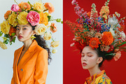 74 Bouquets on the heads, a Beauty & Fashion Photo by Handmadefont (Thumbnail 11 of 15)