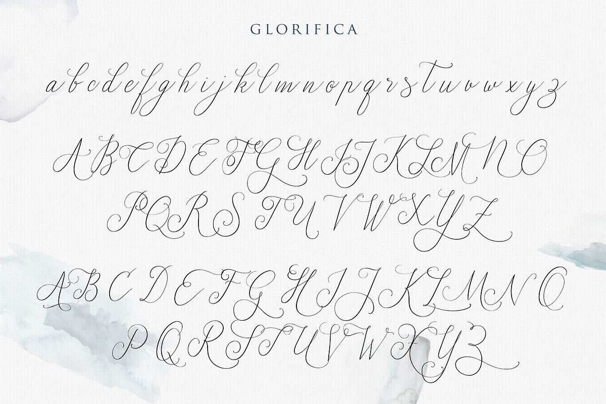 Glorifica Wedding Font preview 8