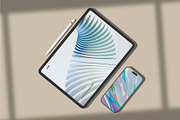 Tablet & Phone Mockup, a Device Mockup by lamorastudio (Thumbnail 2 of 8)