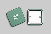 Square Button Badge Mockup, a Mockup by DxSLEX (Thumbnail 5 of 5)