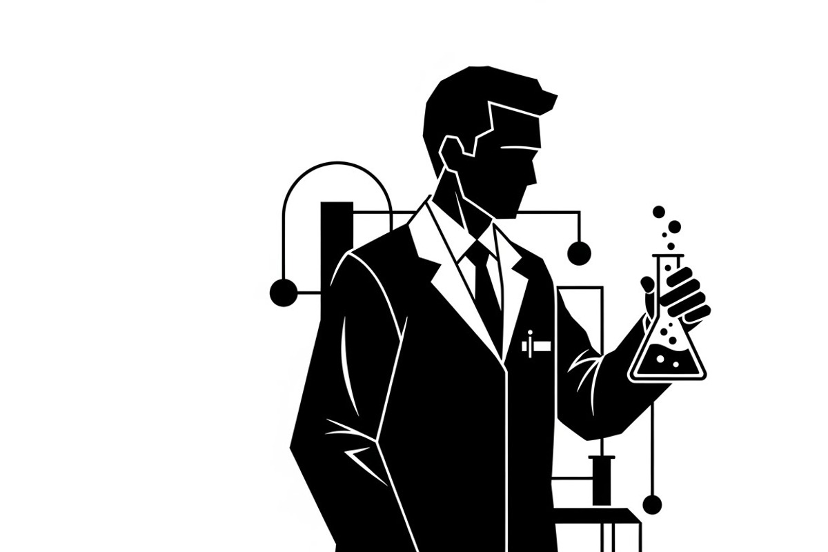This Scientist Lab Silhouettes, an Illustration by Amazin_art (Photo 29 of 31)