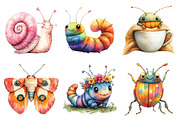 Cute Bugs Clipart Set, an Illustration by Daily.Designs (Thumbnail 5 of 5)