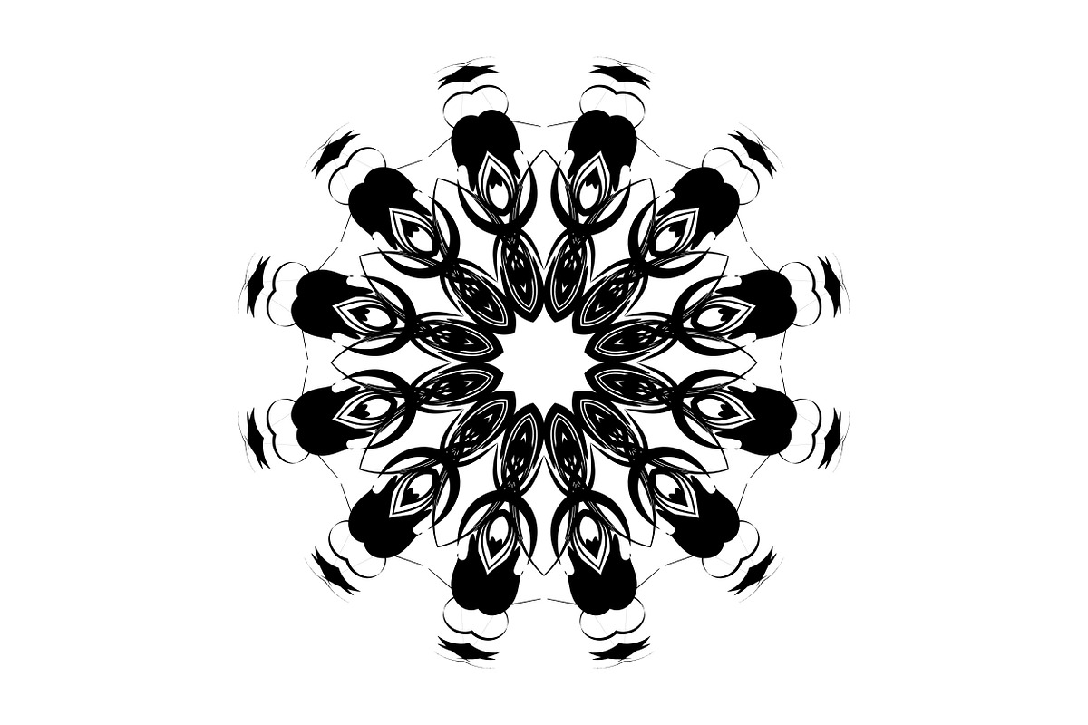 Elegant Mandala Line Art Collection, a Decorative Illustration by NJ Himel (Photo 75 of 101)